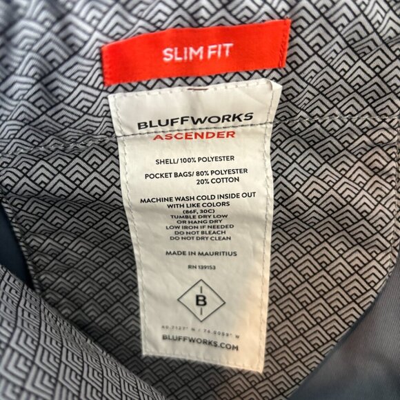 BluffWorks Ascender 5-Pocket Travel Pants Slim Fit, Slate Blue (33W 30L) - Picture 4 of 7